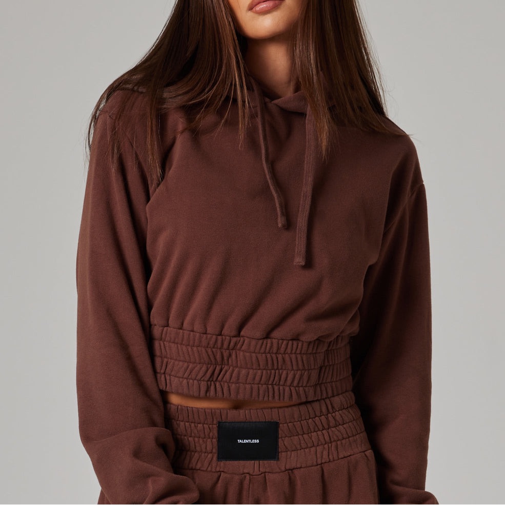 Nwot Truffle *Seasonal Color Women’s Cropped Boxing Hoodie, Size Large